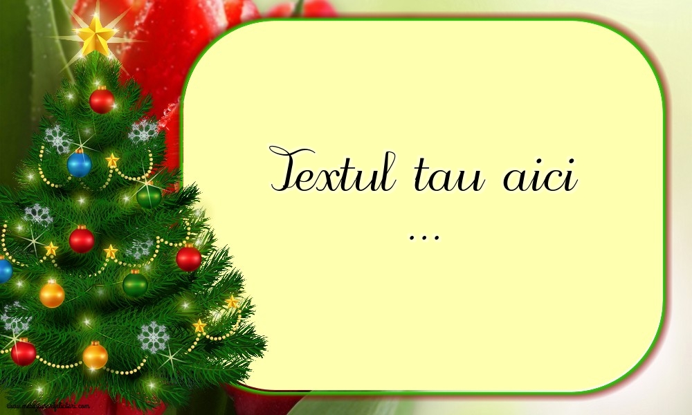 Personalizare Felicitari Cu Text Craciun Chenar Pentru Text Cu Un