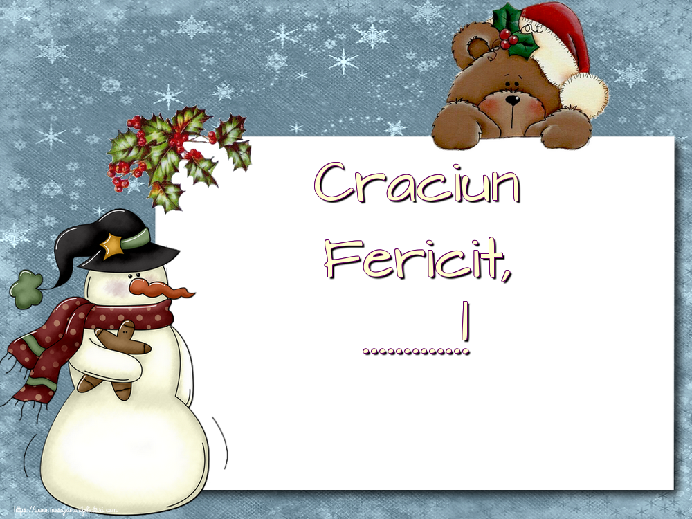 Personalizare felicitari cu nume | Craciun | Craciun Fericit